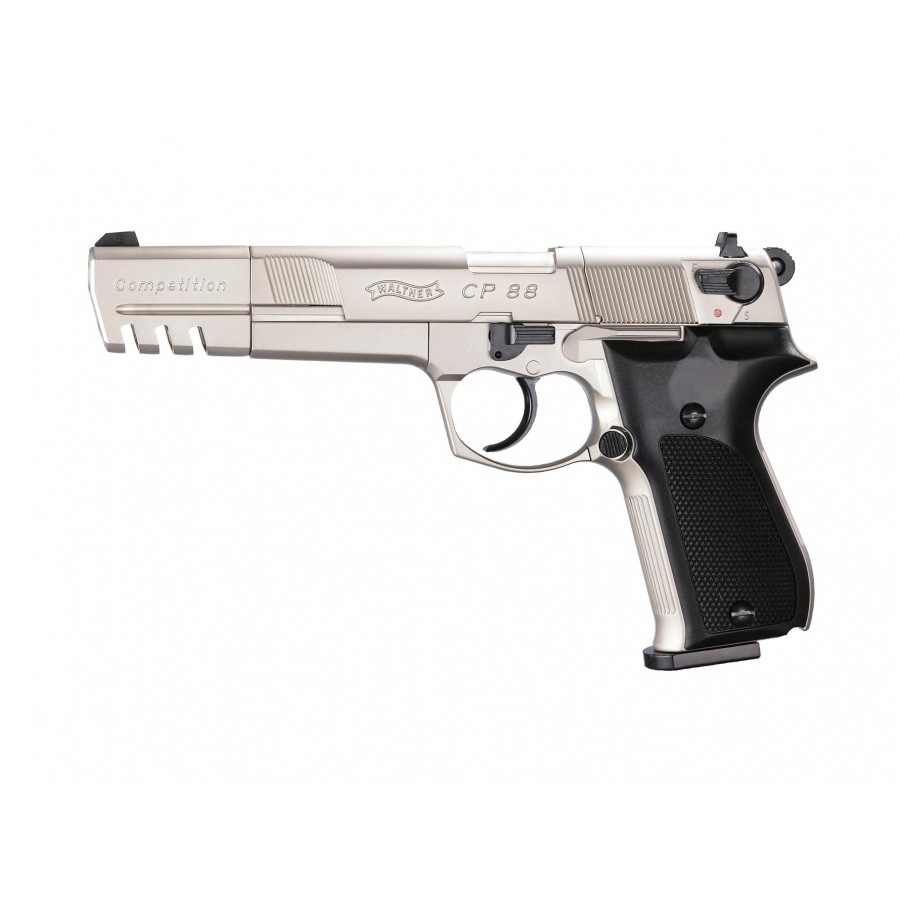 Pistolet-wiatrowka-Walther-CP88-Competition-nikiel-4,5mm-diabolo-CO2-celownik-laserowy-lentus-militaria