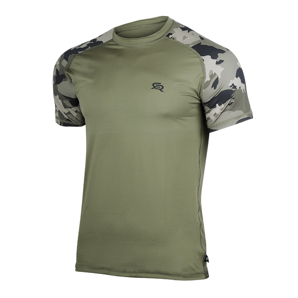 Rough Radical - Koszulka-termoaktywna-Furious Army - Krotki-rekaw - Khaki  Moro
