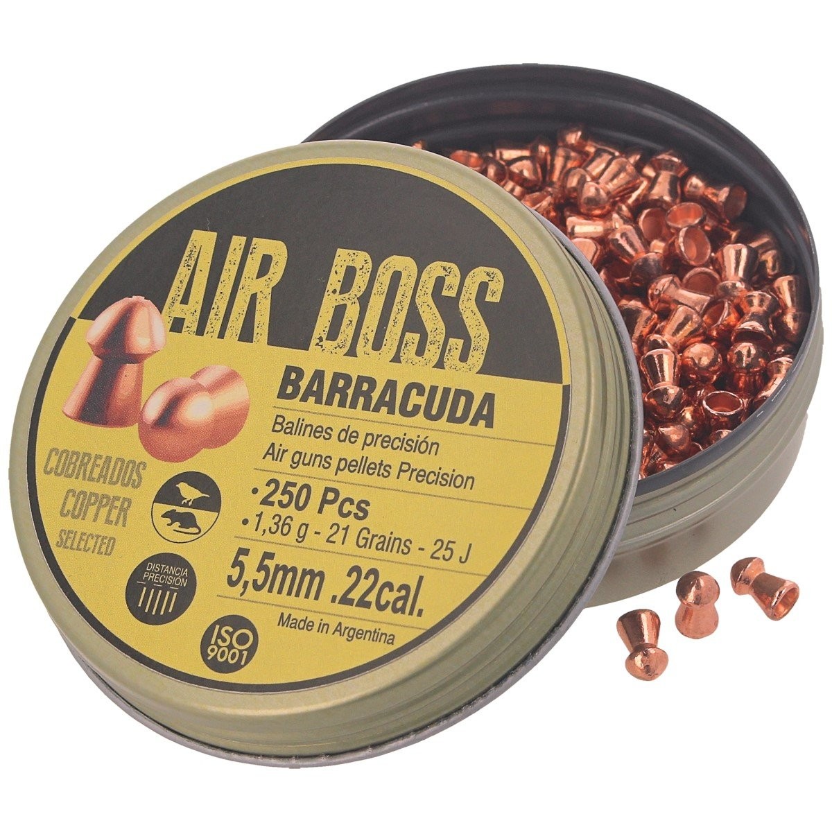 SRUT_APOLO_AIR_BOSS_BARRACUDA_COPPER_5.52MM_250SZT_E30001-2_lentus_militaria