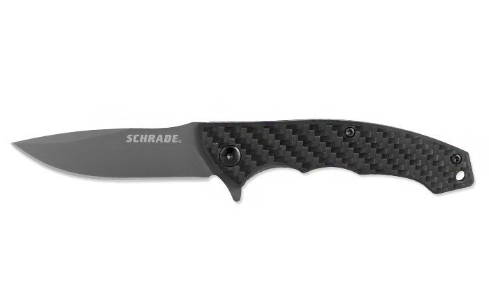 Schrade-Noz-skladany-Drop-Point-Blade-Carbon-Fiber-Handle-Ultra-Glide-R-Folding-Knife-1084281