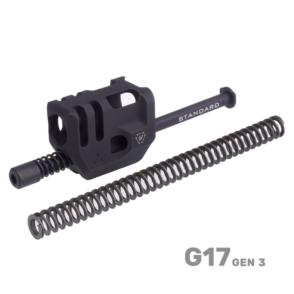 Strike Industries - Kompensator-Mass Driver Comp do Glock 17 Gen3 - Czarny - SI-G3-MDCOMP-S
