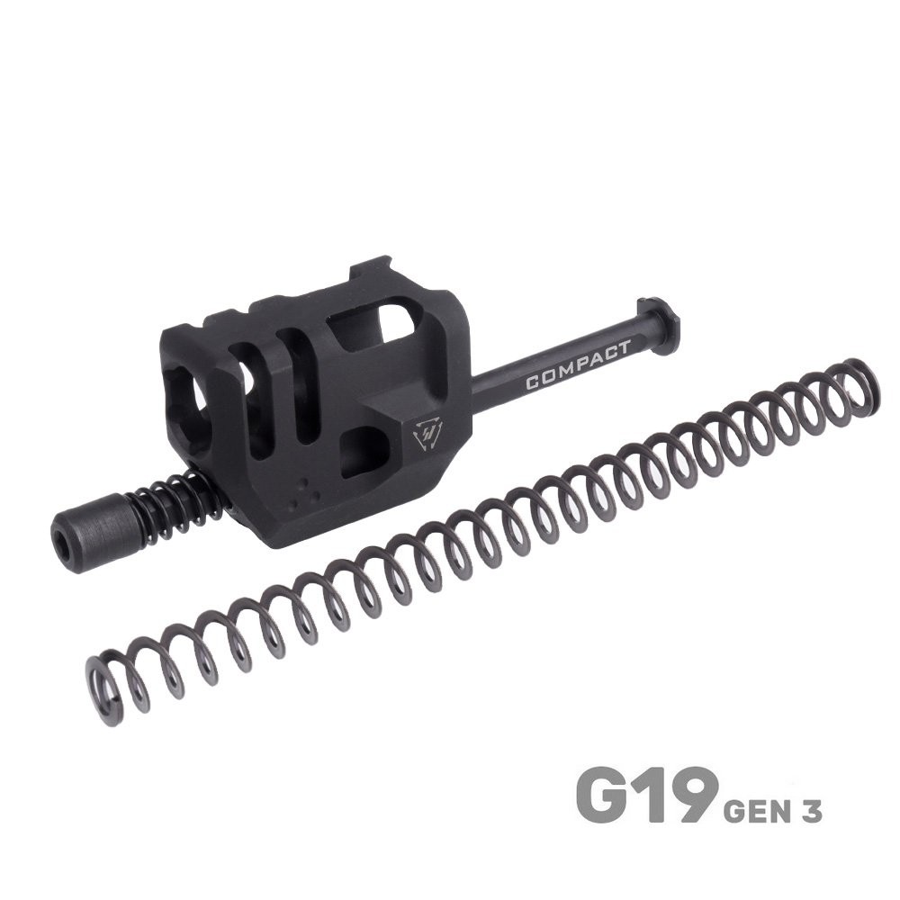 Strike Industries - Kompensator-Mass Driver Comp-do-Glock 19 Gen3 - Czarny - G3-MDCOMP-C