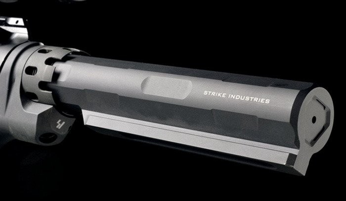 Strike Industries - Prowadnica-kolby-Advanced Receiver Extension - Czarny - SI-AR-ARE-T7-BK