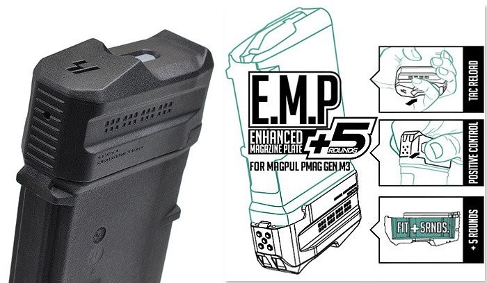 Strike Industries - Stopka-magazynka-Enhanced-Magazine Plate-5 - PMAG M3 - FDE - SI-EMP-5-FDE