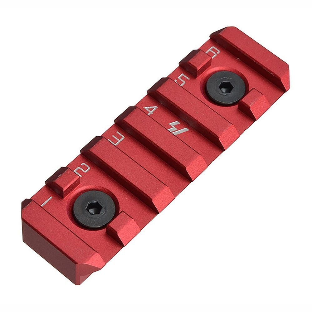 Strike Industries - Szyna-LINK-KeyMod -M-LOK - 6 Slots - Czerwony - SI-LINK-RS-6-RED