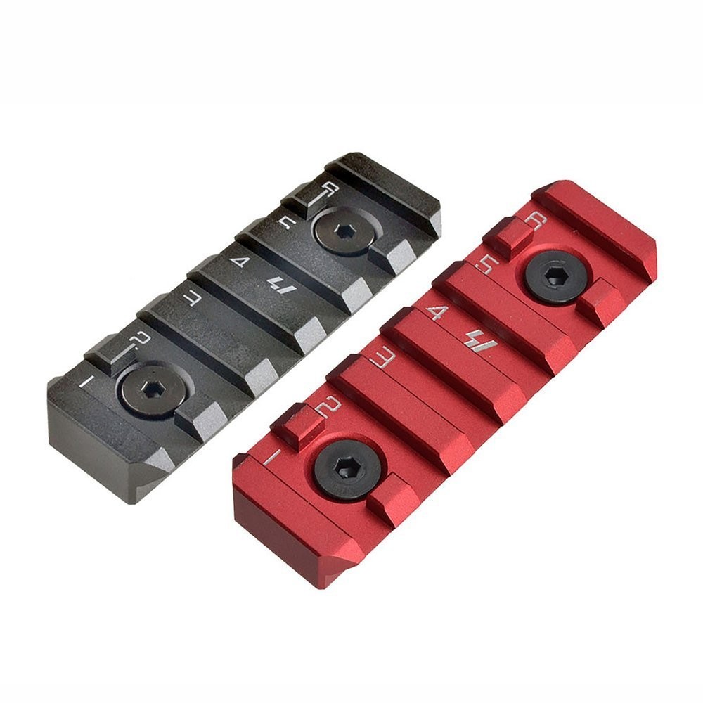 Strike Industries - Szyna-LINK-KeyMod -M-LOK - 6 Slots - Czerwony - SI-LINK-RS-6-RED
