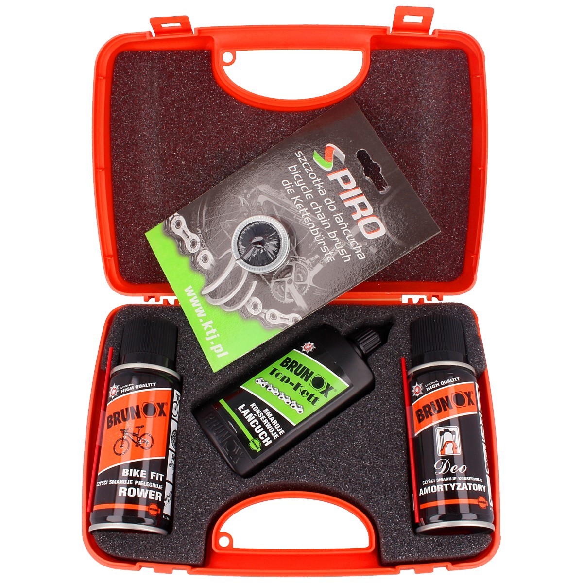 ZESTAW-DO-ROWERU-BRUNOX-DEO-BIKE-FIT-TOP-KETT-SZCZOTKA-DO-LANCUCHA-MTB SET