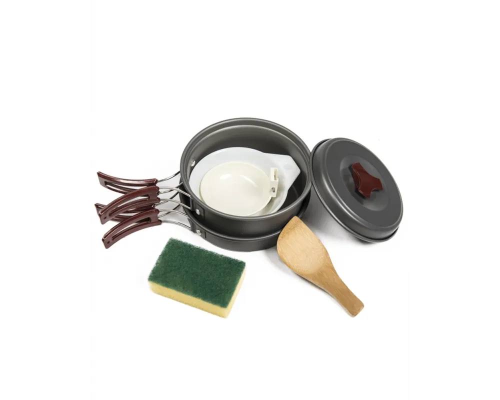 Zestaw-Naczyn-Mil-Tec-Anodized-Aluminium 2-Persons-Cook-Set-14651000