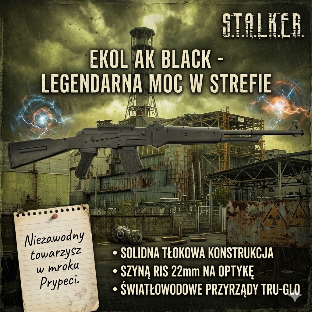 Ak 47 Klasnikov w Czarnobylu seria Stalker