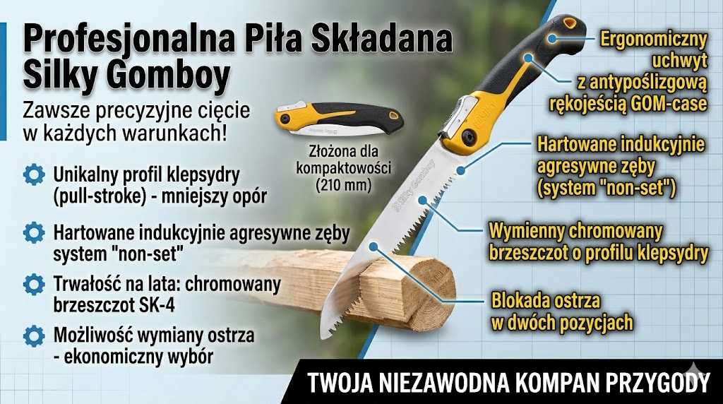 Japońskie piły survivalowe i ogrodnicze 