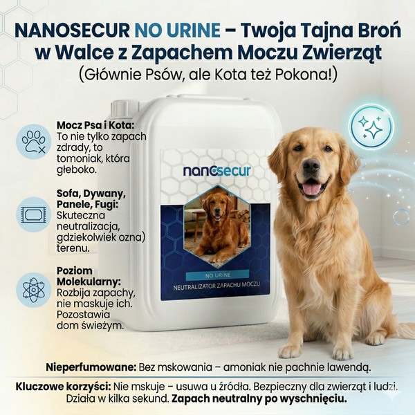 Nanosecur No urine - usuwa nieprzyjemnie zapachy