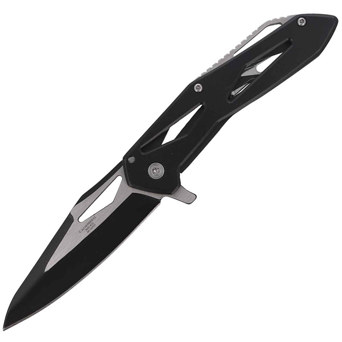 noz-edc-skladany-Herbertz-Solingen-black-stainless-satin-black